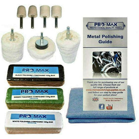 Steel And Stainless Steel Metal Polishing Kit Drill 11pc Pro-Max