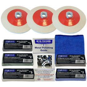 Angle Grinder Universal Purpose Metal Polishing Kit 9pc