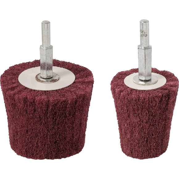 Silverline 2pc Goblet Metal Sanding Wheel Set 240 Grit