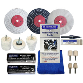 Pro-Max 3" x 1/2" Alloy Wheel Drill Metal Polishing 14pc