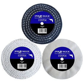 Pro-Max 4’’ x 1/2’’ Metal Polishing Buffing Wheel 3pc Set