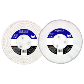 Pro-Max 6’’ x 1/2’’ Chrome & Jewellery Metal Polishing Buffing Wheel 2pc Set