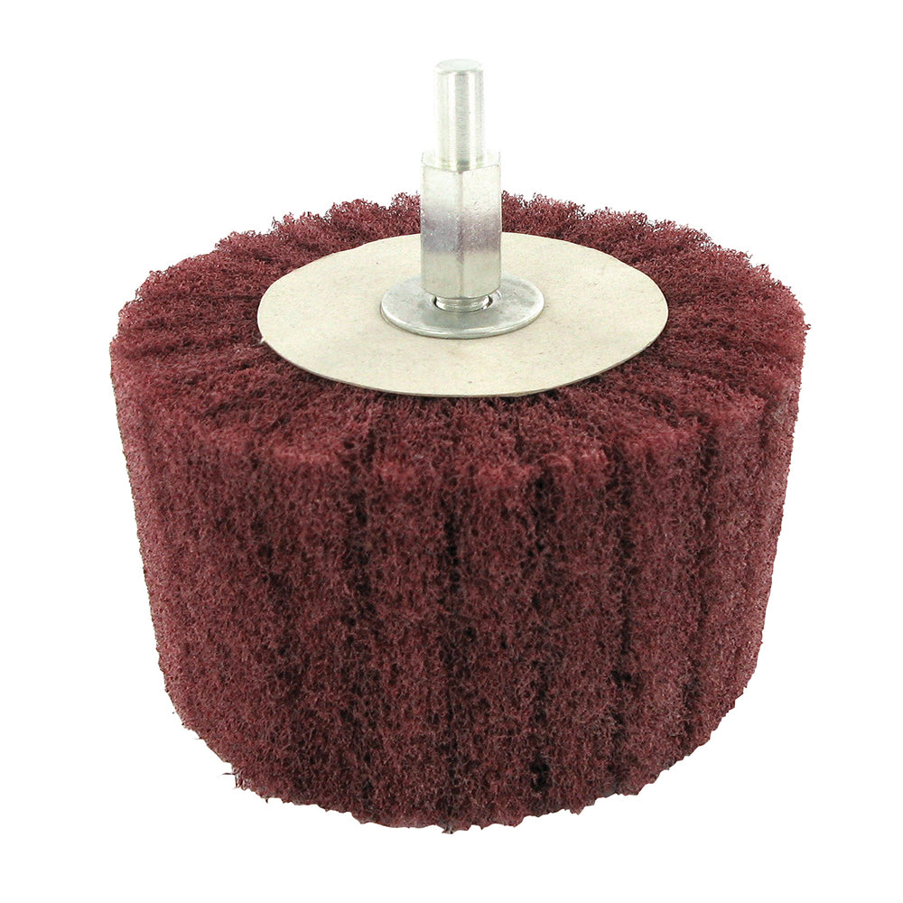 Satin Web Mounted Sanding Wheels | Metal Polishing Supplies UK Ltd