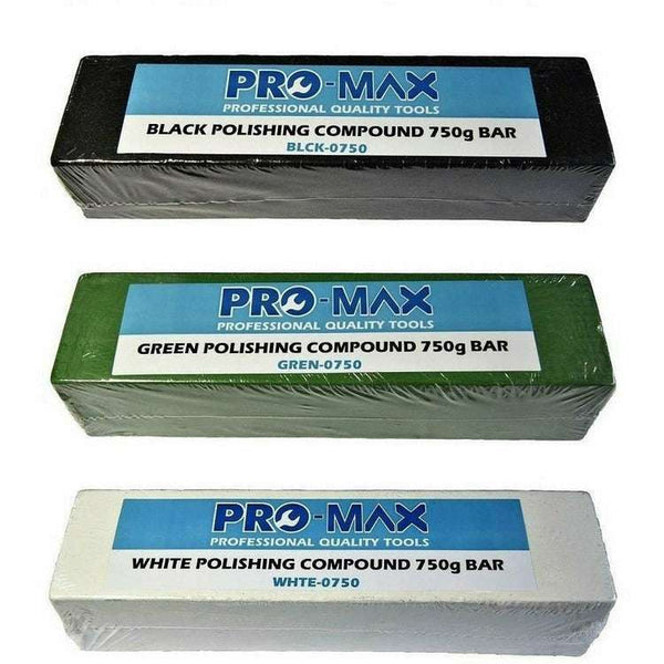 Steel & Stainless Steel Metal Polishing Buffing Compound 750g 3pc Kit - Pro-Max