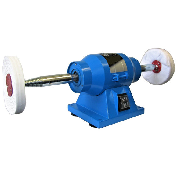 Meuleuse d'établi pour machine à polir les bijoux 15,2 cm 150 W et 10,2 cm Kit de polissage de bijoux