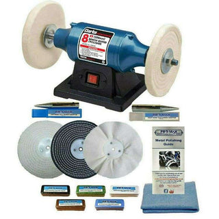 Clarke 8" 370W Bench Polisher With 6" Metal Polishing Kit