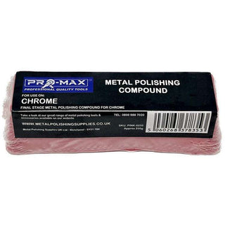 Chrome 250g Pâte à polir pour métal rose - Pro-Max