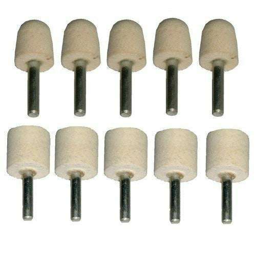 Conical And Cylinder Felt Bob Set Mounted 10pc - Pro-Max