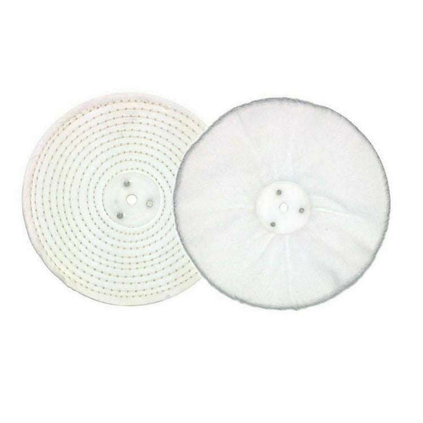 Pro-Max 8’’ x 1’’ Chrome & Jewellery Metal Polishing Buffing Wheel 2pc Set