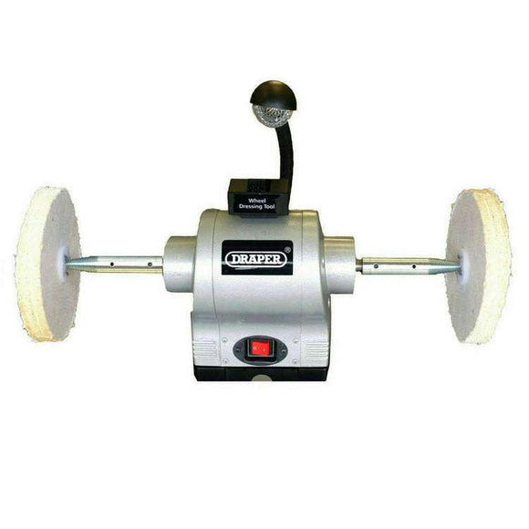 Machine à polir les bijoux Meuleuse d'établi 6" 370W &amp; 6" Kit de polissage des bijoux