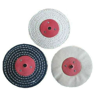 Pro-Max 4’’ x 1/2’’ Metal Polishing Buffing Wheel 3pc Set