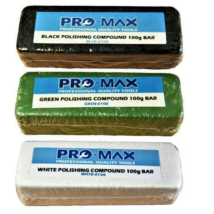 Kit de polissage de métal pour ponceuse de voiture en acier et acier inoxydable 8 pièces 4" - Pro-Max