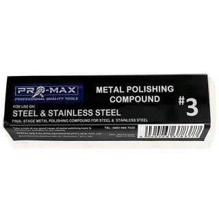 Stahl &amp; Edelstahl 250 g Polierpaste zum Polieren von Metall Weiß - Pro-Max
