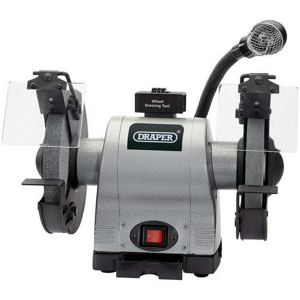 Draper 8" 550W Bench Grinder With Work Light