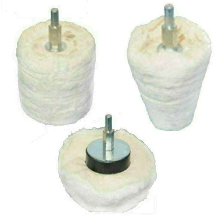 Chrome Bench Grinder Metal Polishing Kit Deluxe 15pc 6" x 1" - Pro-Max