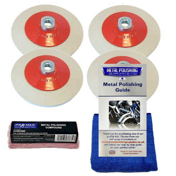 Angle Grinder Metal Polishing Kit For Chrome 6pc - Pro-Max