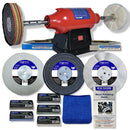 Sealey 8" 550W Bench Polisher With 8" Metal Polishing Kit-1