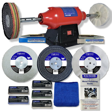 Sealey 8" 550W Bench Polisher With 8" Metal Polishing Kit