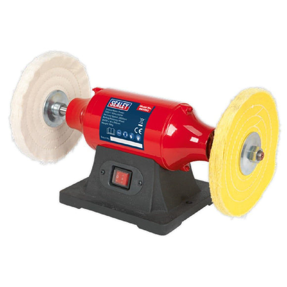Sealey 8" 550W Bench Polisher With 8" Metal Polishing Kit