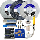 Collection of Pro-Max polishing wheels, buffs, and accessories on a white background