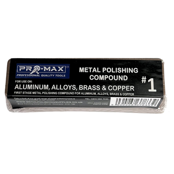 Kit de polissage de métal en laiton en alliage d'aluminium 7pc - 3" x 1/2" Pro-Max