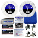 Collection of Pro-Max chrome polishing tools and accessories on a white background