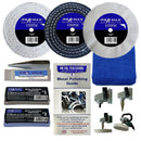 Collection of Pro-Max metal polishing tools and accessories on a white background
