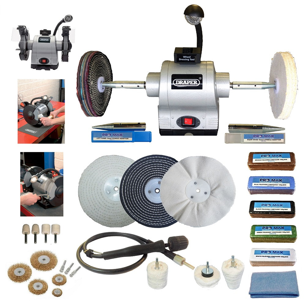 Draper Bench Grinder Metal Polishing Machines