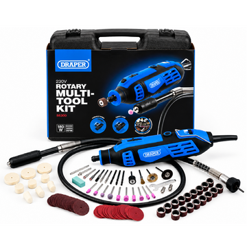 Draper 180W Rotary Multi Hobby Tool With 111pc Accessory Kit