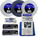 Drill Aluminium Alloy Brass Copper Metal Polishing Kit 4" x 1/2" 7pc Pro-Max-1