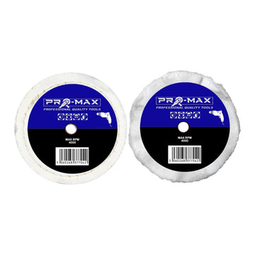Pro-Max 3'' x 1/2'' Chrome &amp; Jewellery Metal Polishing Wheel Set 2pc