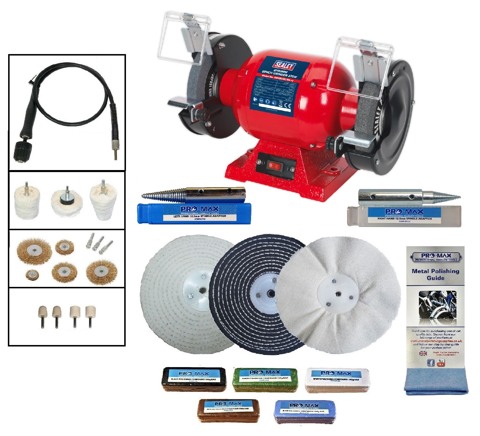 Sealey Bench Grinder Metal Polishing Machines