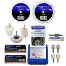 Collection of Pro-Max metal polishing tools and accessories on a white background