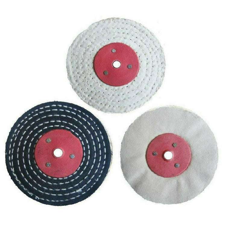 Kit de polissage de métal pour ponceuse de voiture en acier et acier inoxydable 8 pièces 4" - Pro-Max