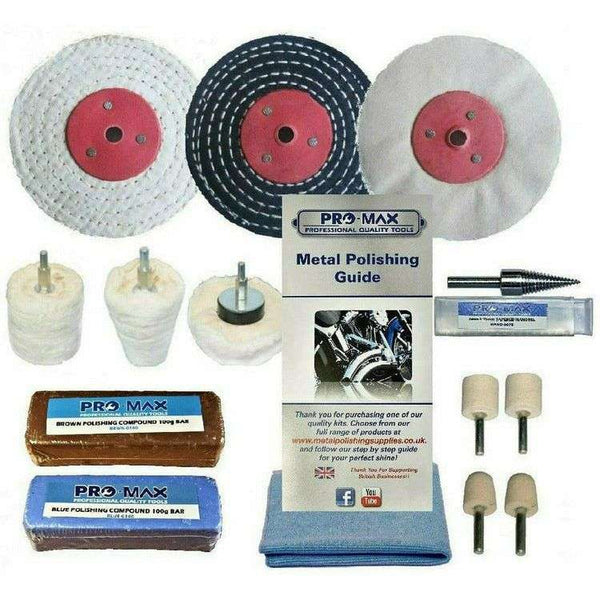 Alloy Wheel Metal Polishing Kit 3" x 1/2"