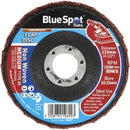 Angle Grinder Abrasive Wheel, BlueSpot non-woven flap disc with medium abrasive and metal centre ring