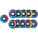 Angle Grinder Polishing 11-piece disc set with blue, black and multicolour abrasive and polishing discs