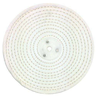 Jewellery Polishing White Stitch 8" x 1" Buffing Wheel Mop - Pro-Max