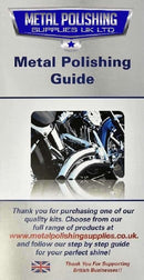 Drill Aluminium Alloy Brass Copper metal polishing guide booklet with blue branding and motorcycle image cover
