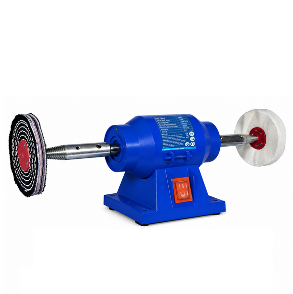 Schleifbock Polierer 6" 150W Polierer mit Pro-Max 4" Metall Polierset