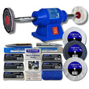 Schleifbock Polierer 6" 150W Polierer mit Pro-Max 4" Metall Polierset-1