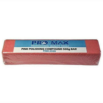 Chrome 500g Metal Polishing pink polishing compound bar in clear wrapping with Pro-Max label
