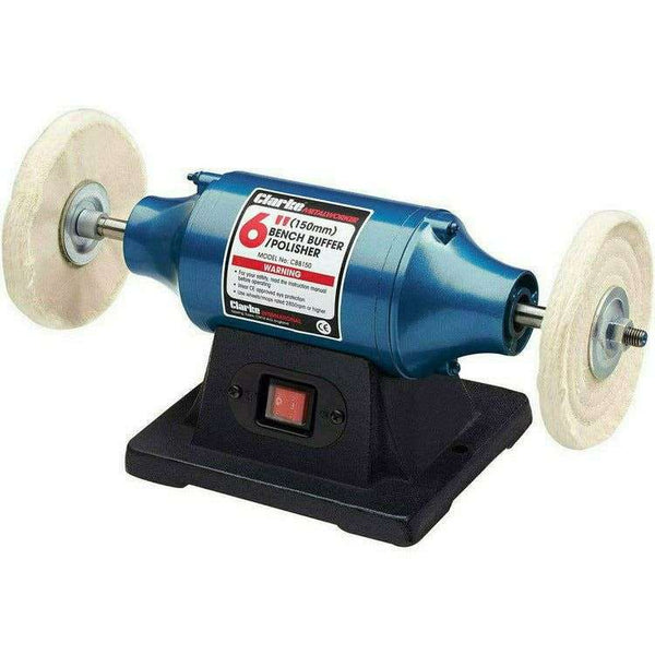 Clarke 6" 250W Bench Polisher With Pro-Max 6" Metal Polishing Kit