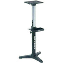 Draper Bench Grinder adjustable black metal height stand with silver central column and three-leg base