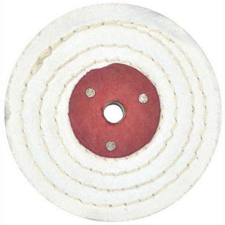 Jewellery Polishing White Stitch 3" x 1/2" Buffing Wheel Mop - Pro-Max