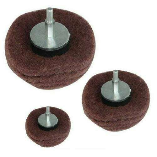 Silverline 3pc Dome Metal Sanding Wheel Set 240 Grit