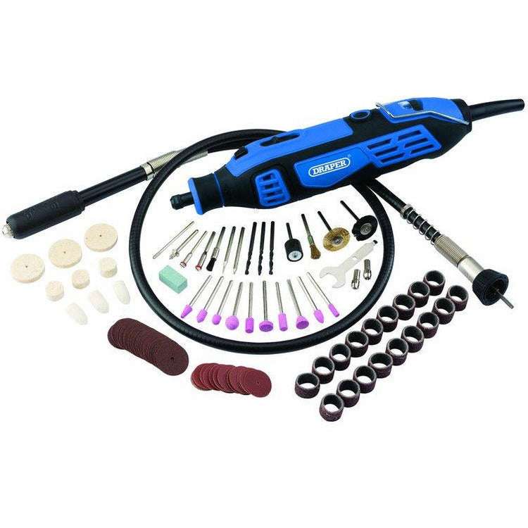 Draper 180W Hobby Tool With 53pc Jewellery / Craft Metal Polishing Kit