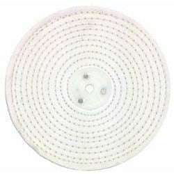 Jewellery Polishing White Stitch 6" x 1/2" Buffing Wheel Mop - Pro-Max