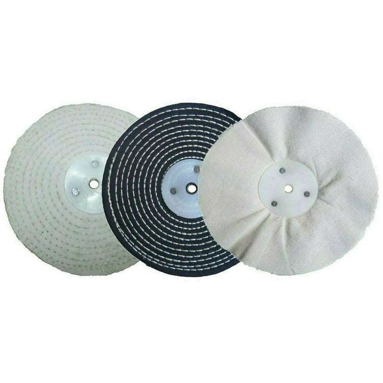 Aluminium Alloy Brass Steel 10pc Car Sander Polisher Metal Polishing Kit 6"