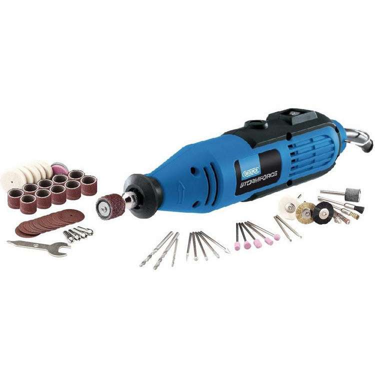 Outil de passe-temps Draper 130 W avec kit de polissage de métal pour bijoux/artisanat de 53 pièces